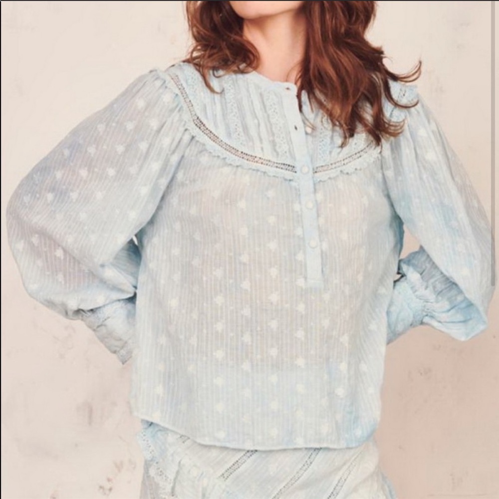 LOVESHACKFANCY TOP BLOUSE